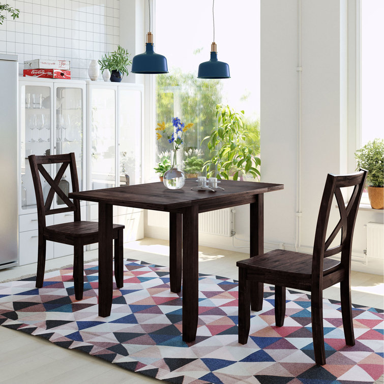 3 piece espresso online dining set